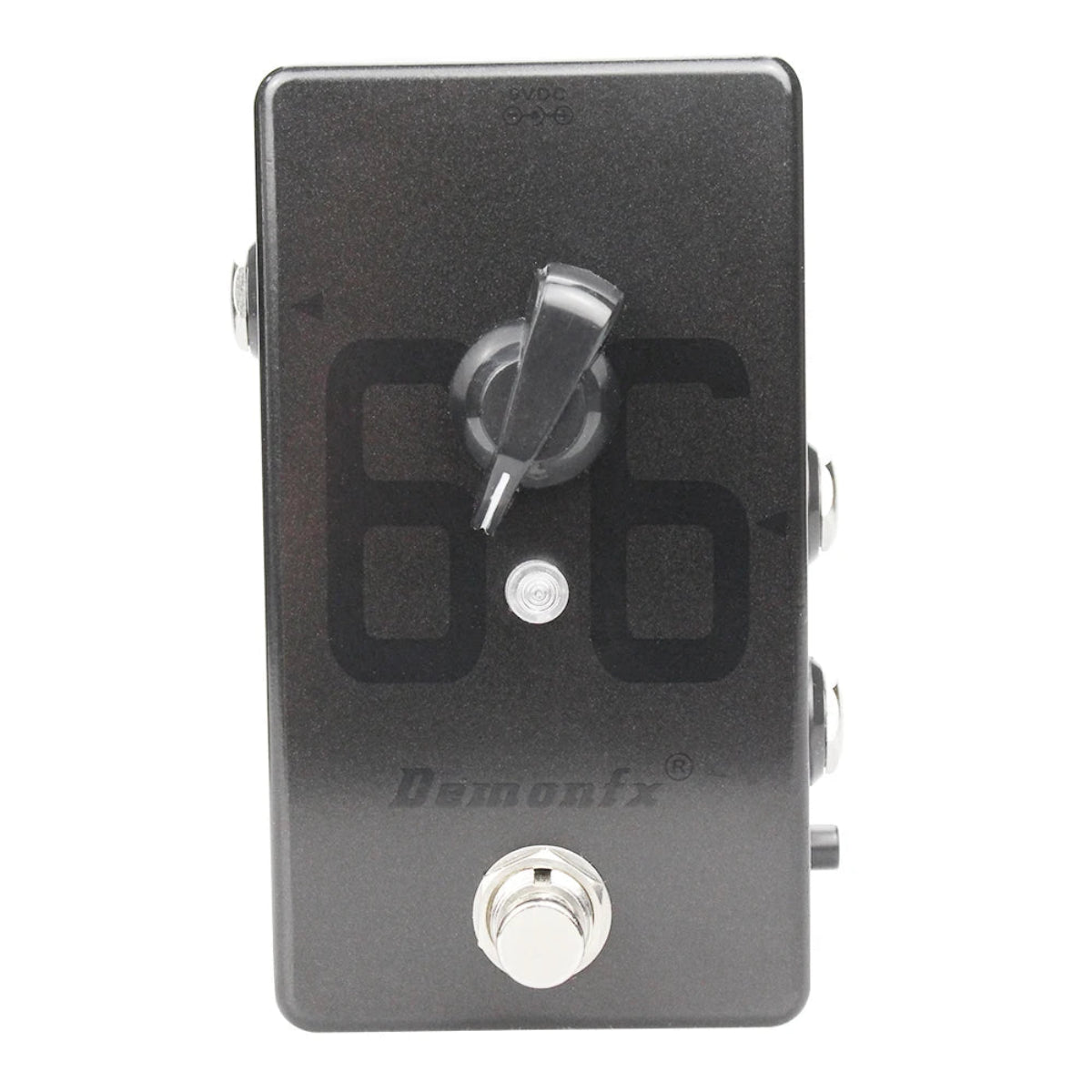 Demonfx 66 Booster Guitar Effect Pedal with clean preamp boost and amp channel switch, ideal for enhancing guitar tone clarity and volume.