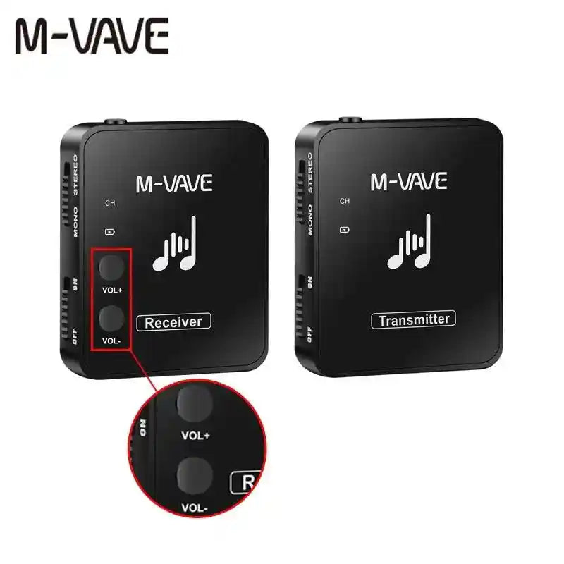 M-vave 2.4G Wireless Transmitter Receiver In Ear System.