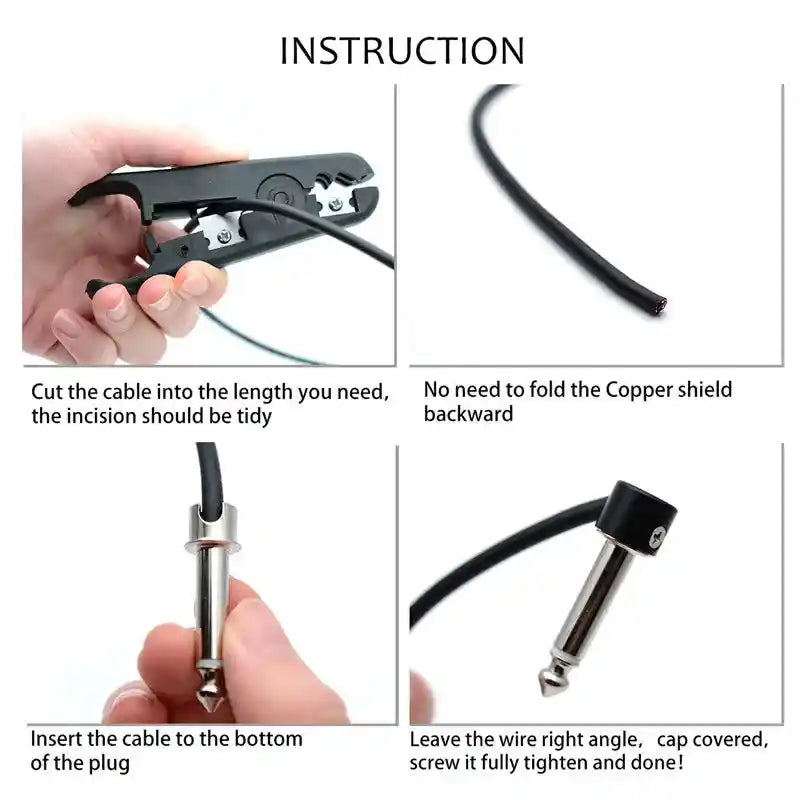 Solderless Connections - DIY Guitar Pedal Patch Cable Kit.