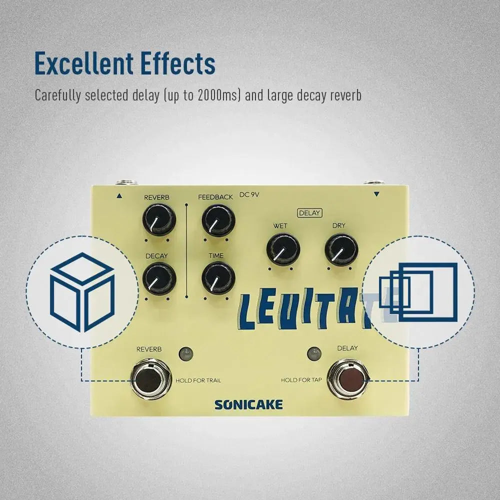 SONICAKE - QDS-02 Levitate Digital Delay and Reverb 2 in 1.