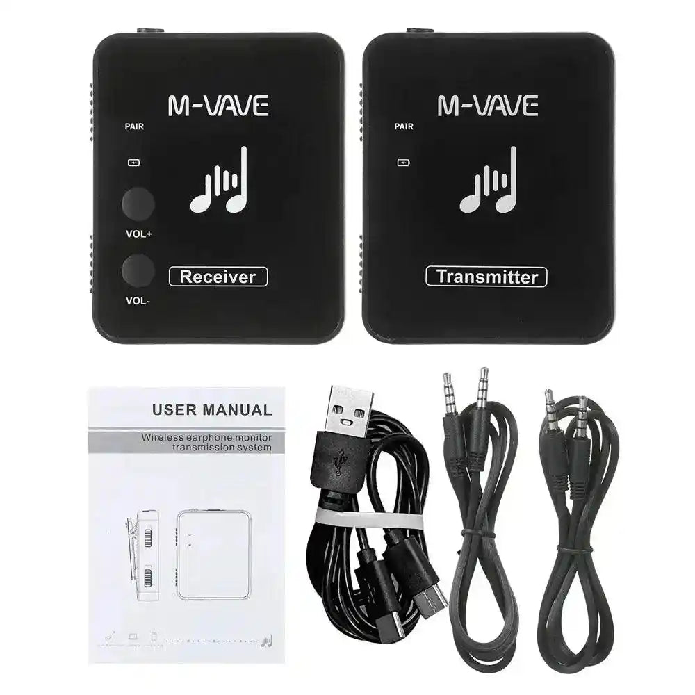 M-vave 2.4G Wireless Transmitter Receiver In Ear System.