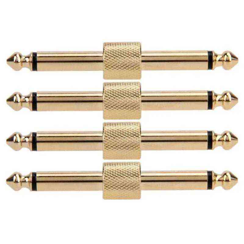 1/4 inch (6.35mm) Mono Jack Audio Adapter Connectors 6,35 mm mono jack to guitar pedal StompBoxStore