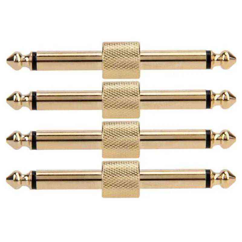 1/4 inch (6.35mm) Mono Jack Audio Adapter Connectors 6,35 mm mono jack to guitar pedal StompBoxStore