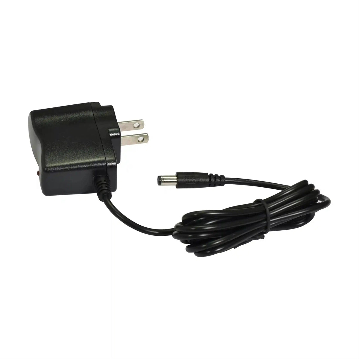 9V DC 500mA power supply with 5-way daisy chain cable, ideal for powering multiple guitar pedals simultaneously. Compact and efficient design for electric guitar pedalboards.