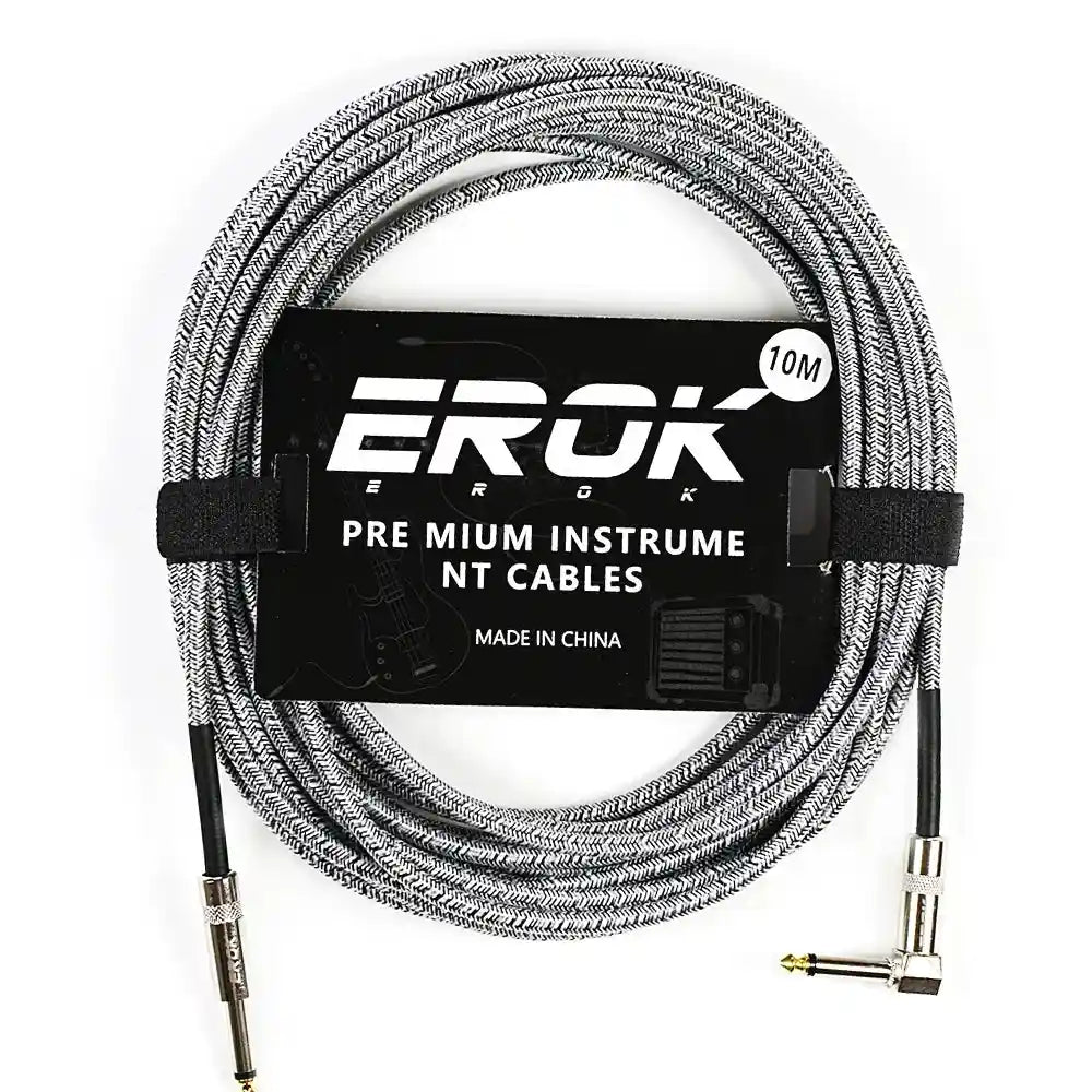 EROK 1.5M/3M/6M/10M Jack Jack Anti-Noise Guitar Audio Cable - StompBox Store 