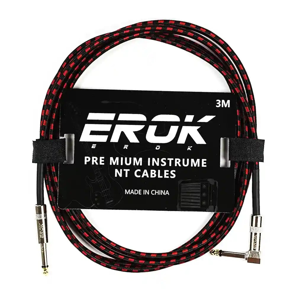 EROK 1.5M/3M/6M/10M Jack Jack Anti-Noise Guitar Audio Cable - StompBox Store 