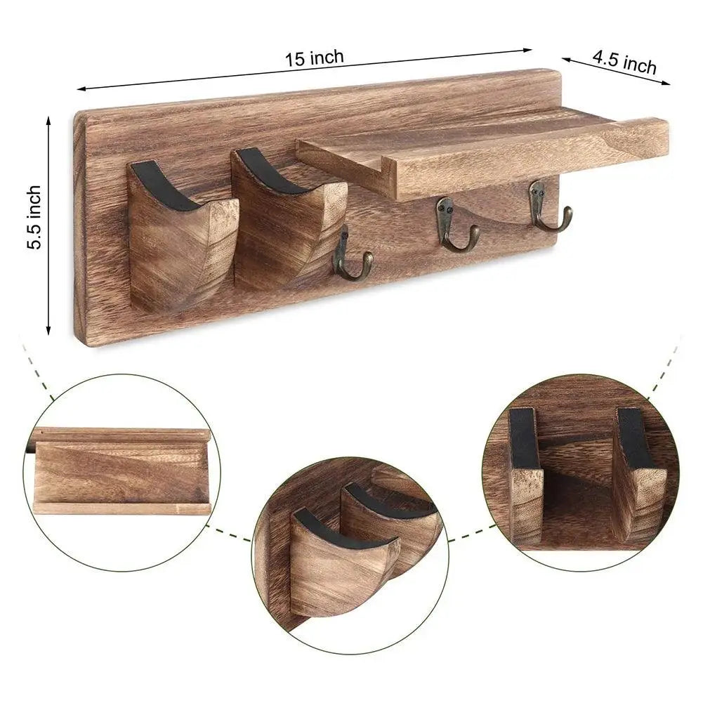 Wall Mount Stand Bracket Guitar Display Rack.