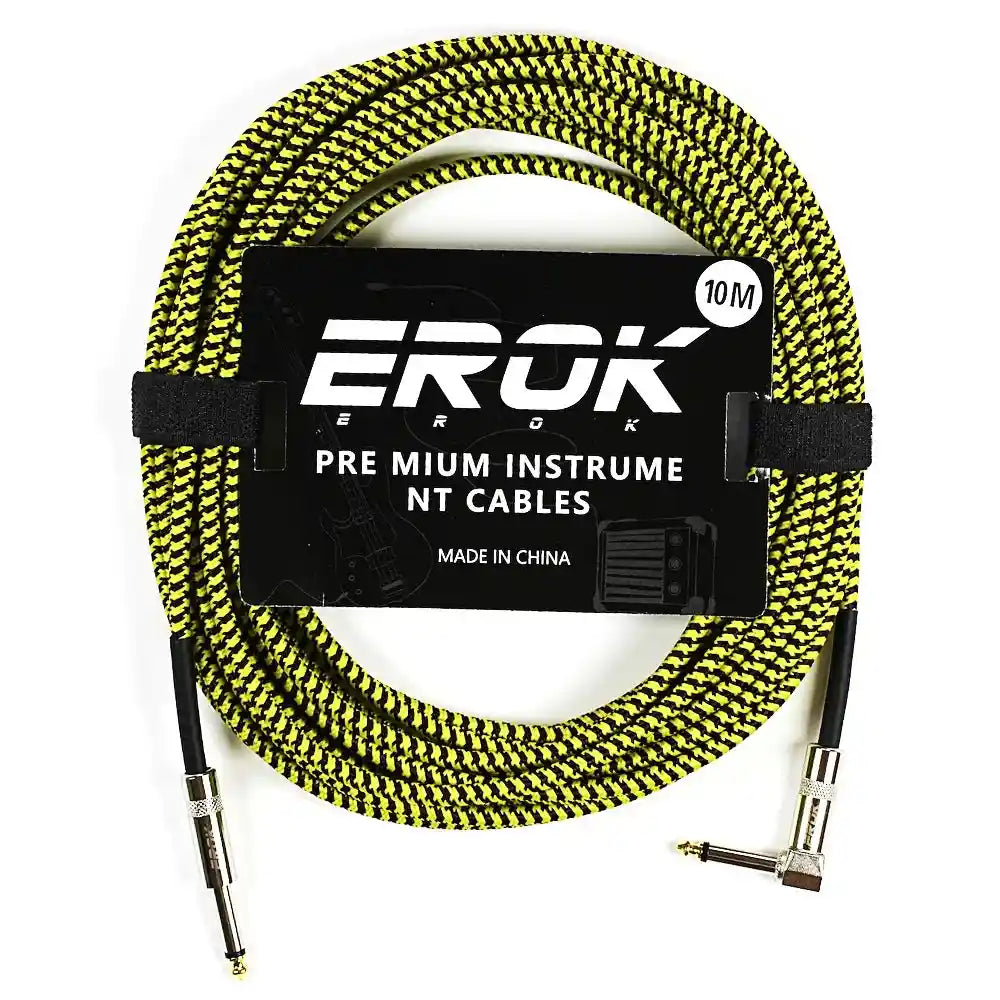 EROK 1.5M/3M/6M/10M Jack Jack Anti-Noise Guitar Audio Cable - StompBox Store 