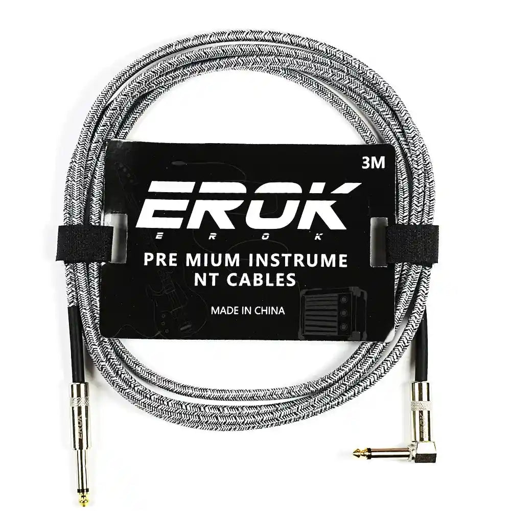 EROK 1.5M/3M/6M/10M Jack Jack Anti-Noise Guitar Audio Cable - StompBox Store 