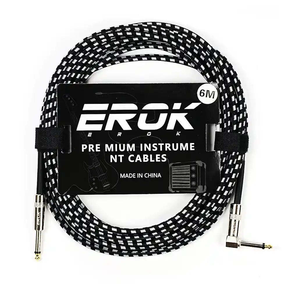 EROK 1.5M/3M/6M/10M Jack Jack Anti-Noise Guitar Audio Cable - StompBox Store 