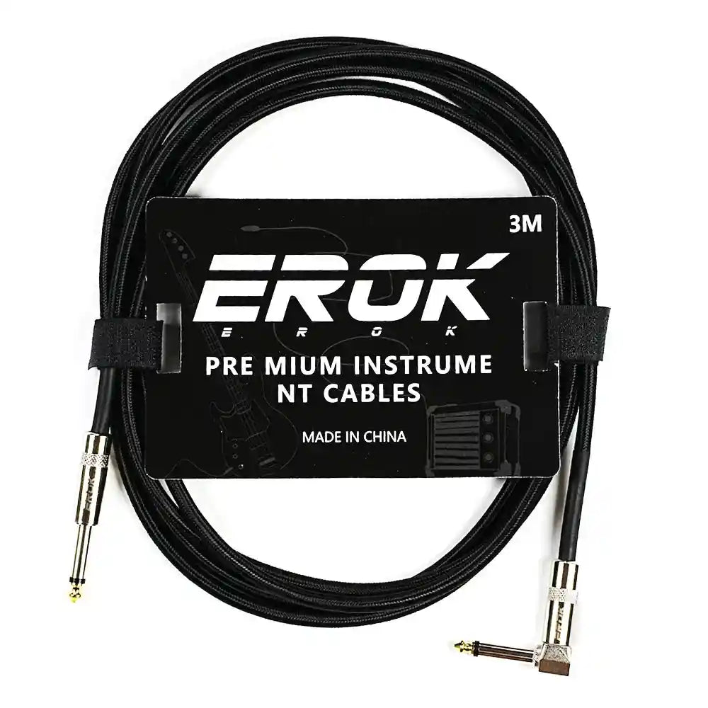 EROK 1.5M/3M/6M/10M Jack Jack Anti-Noise Guitar Audio Cable - StompBox Store 