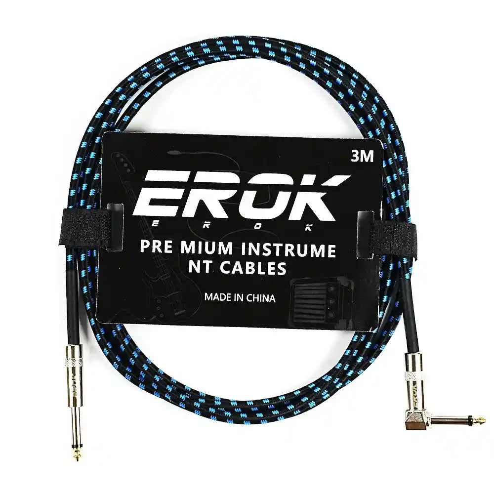 EROK 1.5M/3M/6M/10M Jack Jack Anti-Noise Guitar Audio Cable - StompBox Store 