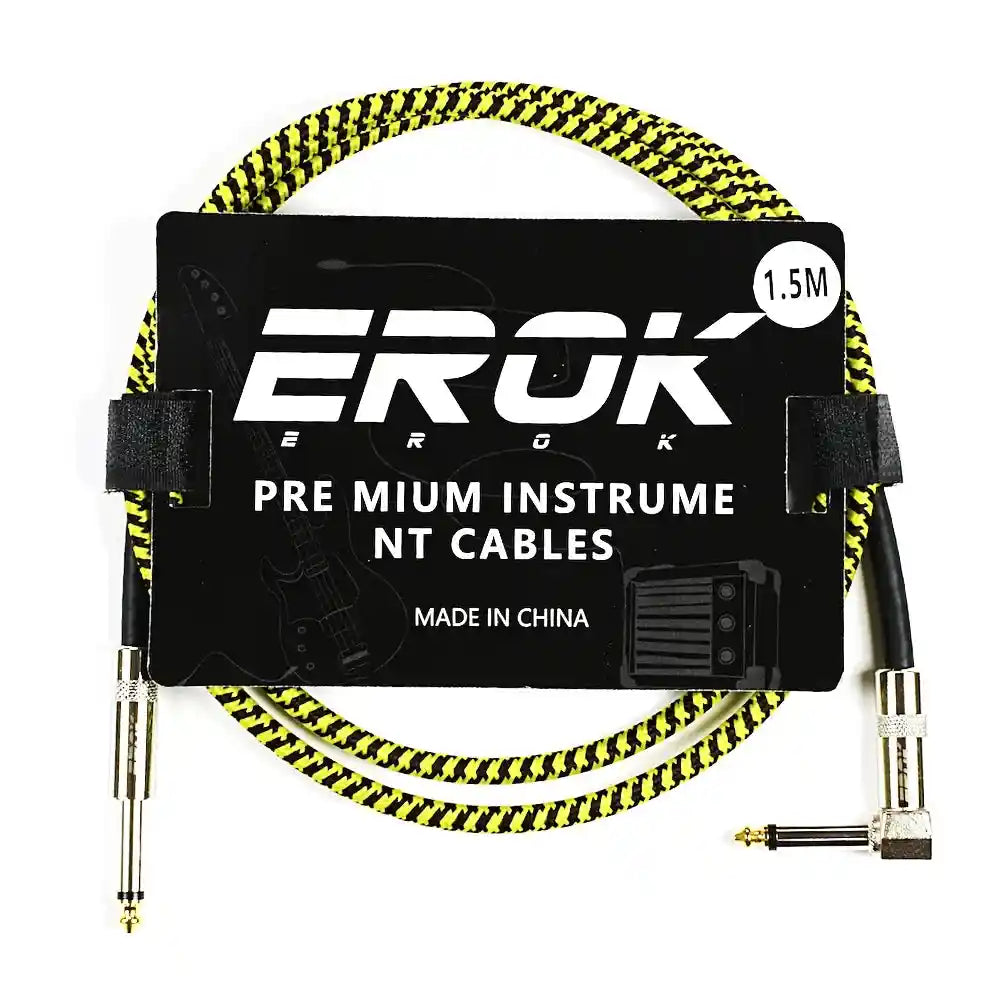 EROK 1.5M/3M/6M/10M Jack Jack Anti-Noise Guitar Audio Cable - StompBox Store 