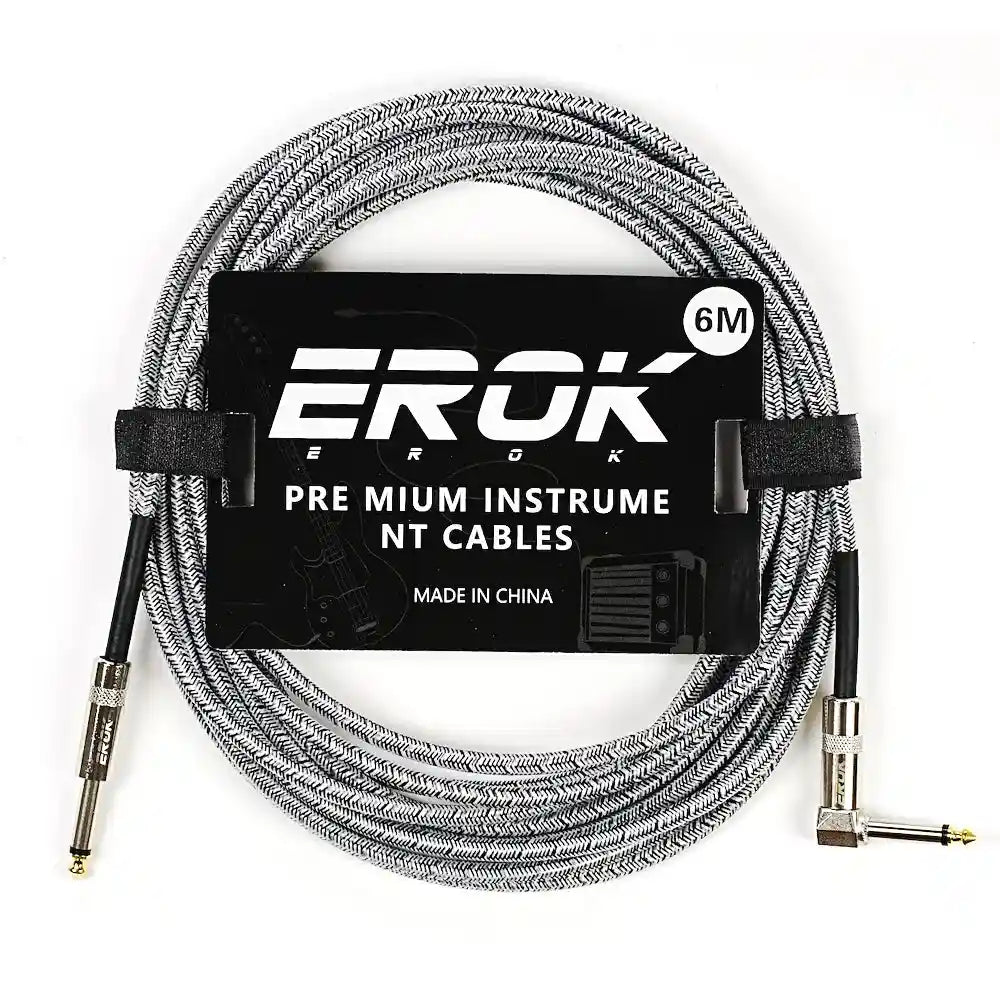 EROK 1.5M/3M/6M/10M Jack Jack Anti-Noise Guitar Audio Cable - StompBox Store 