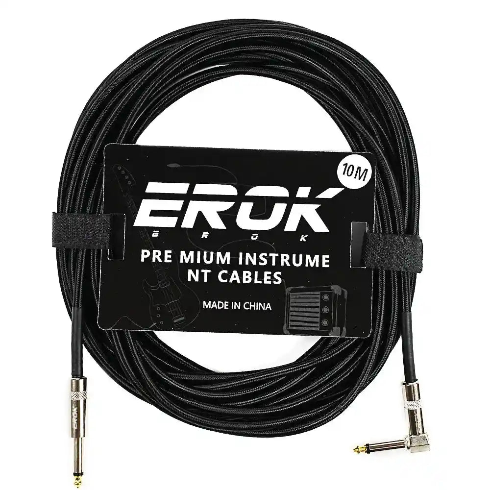 EROK 1.5M/3M/6M/10M Jack Jack Anti-Noise Guitar Audio Cable - StompBox Store 