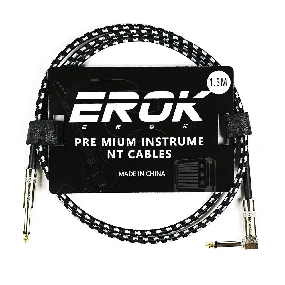 EROK 1.5M/3M/6M/10M Jack Jack Anti-Noise Guitar Audio Cable - StompBox Store 