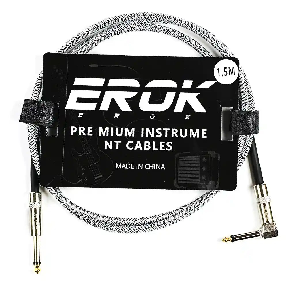 EROK 1.5M/3M/6M/10M Jack Jack Anti-Noise Guitar Audio Cable - StompBox Store 