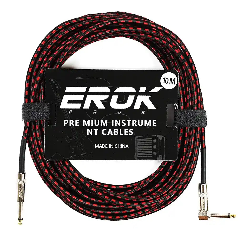EROK 1.5M/3M/6M/10M Jack Jack Anti-Noise Guitar Audio Cable - StompBox Store 