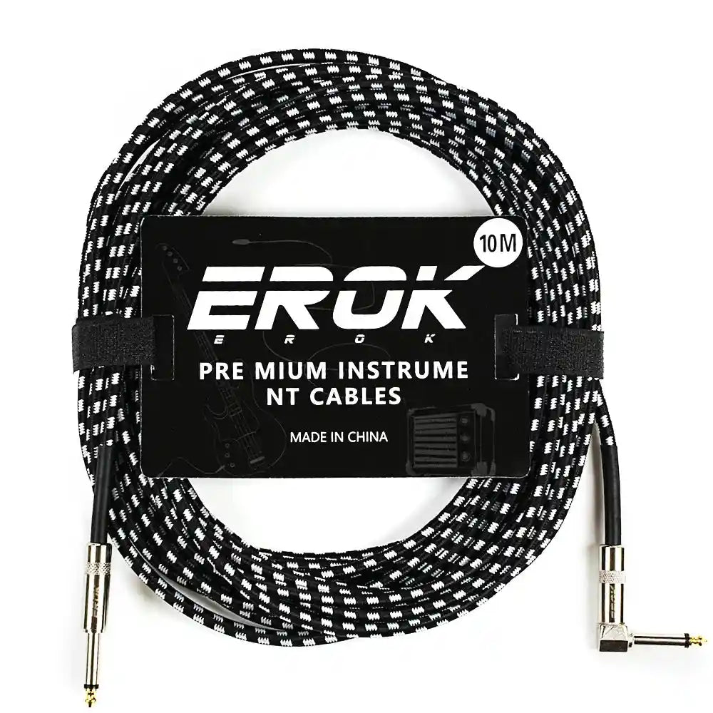 EROK 1.5M/3M/6M/10M Jack Jack Anti-Noise Guitar Audio Cable - StompBox Store 