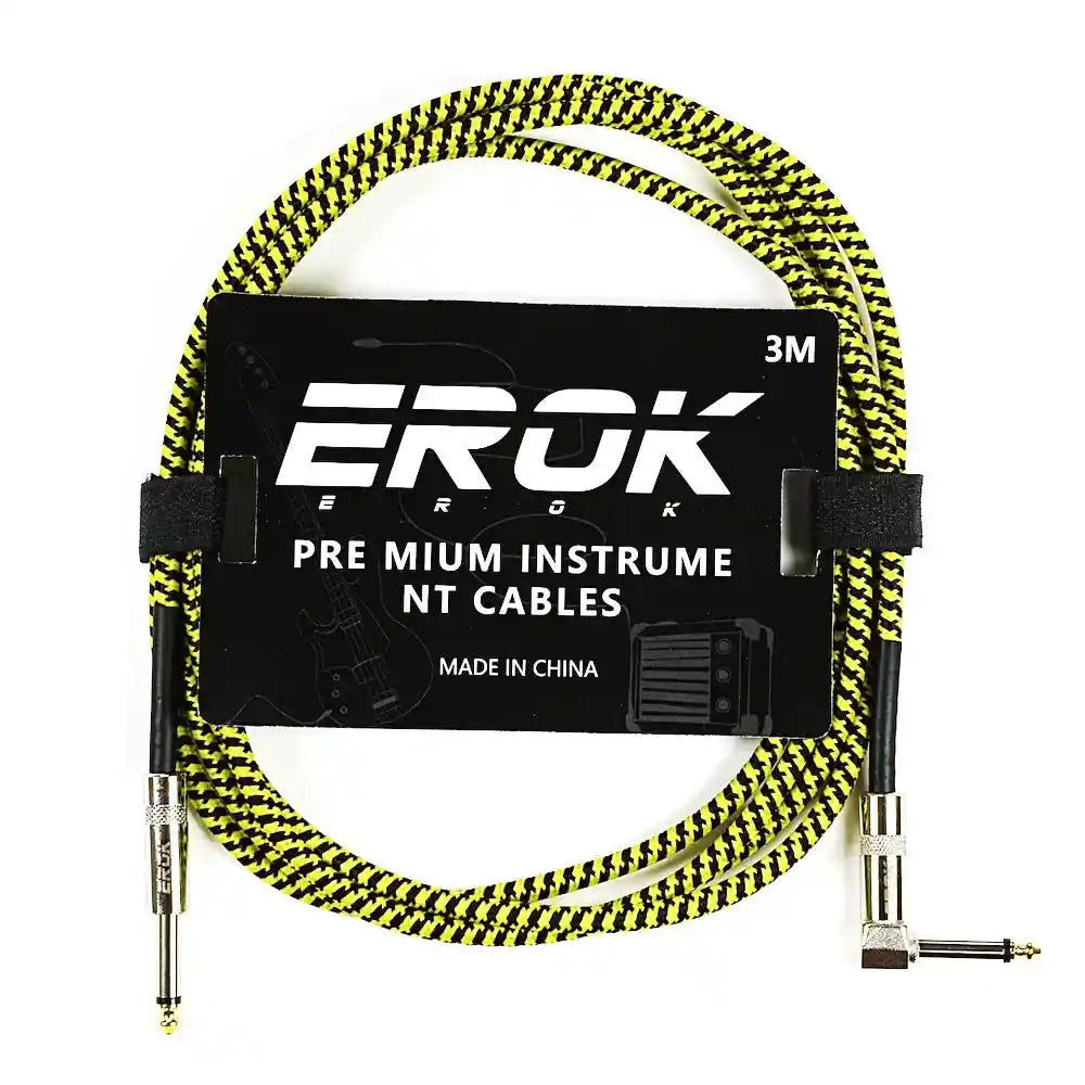 EROK 1.5M/3M/6M/10M Jack Jack Anti-Noise Guitar Audio Cable - StompBox Store 