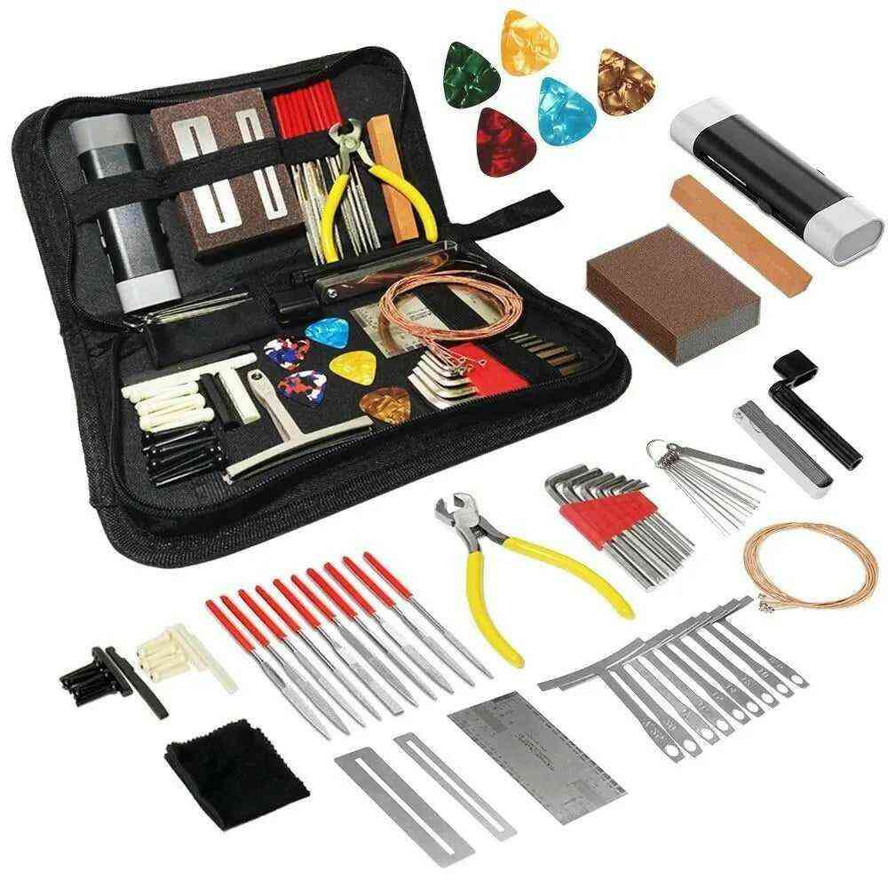 Guitar Repairing Tools Kit Setup Kit with Carry Bag 72 PCS.