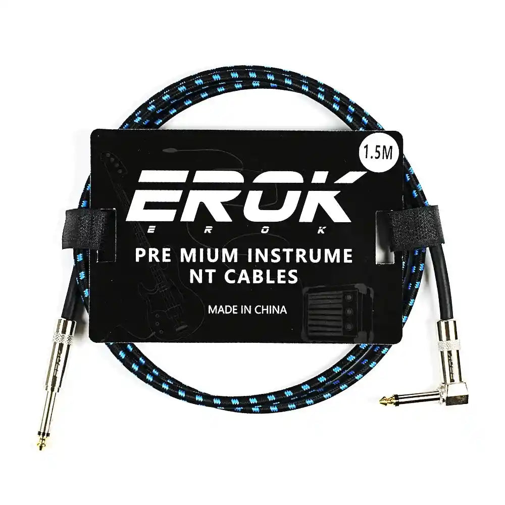 EROK 1.5M/3M/6M/10M Jack Jack Anti-Noise Guitar Audio Cable - StompBox Store 
