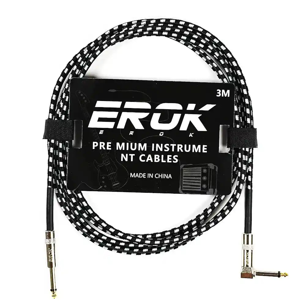 EROK 1.5M/3M/6M/10M Jack Jack Anti-Noise Guitar Audio Cable - StompBox Store 