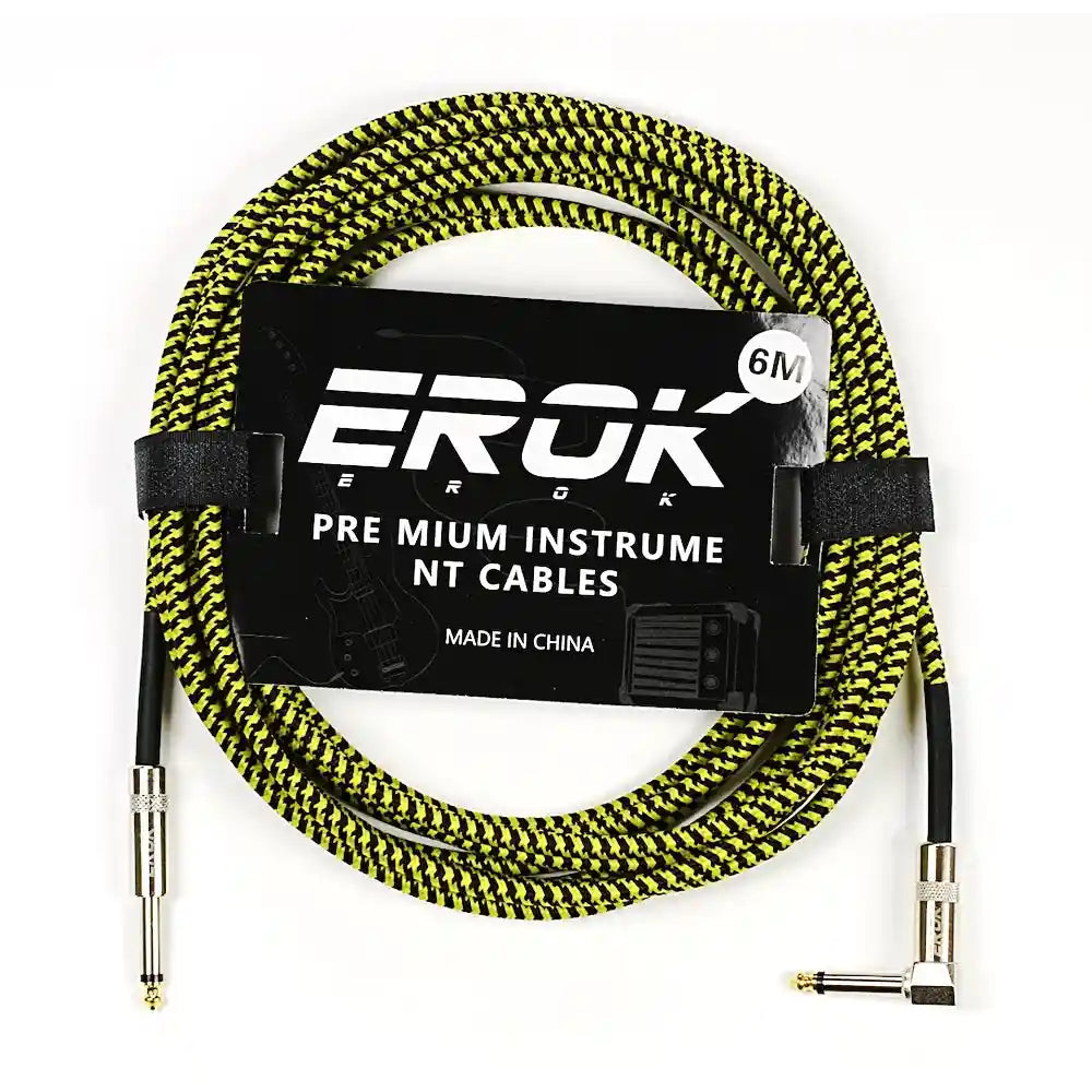 EROK 1.5M/3M/6M/10M Jack Jack Anti-Noise Guitar Audio Cable - StompBox Store 