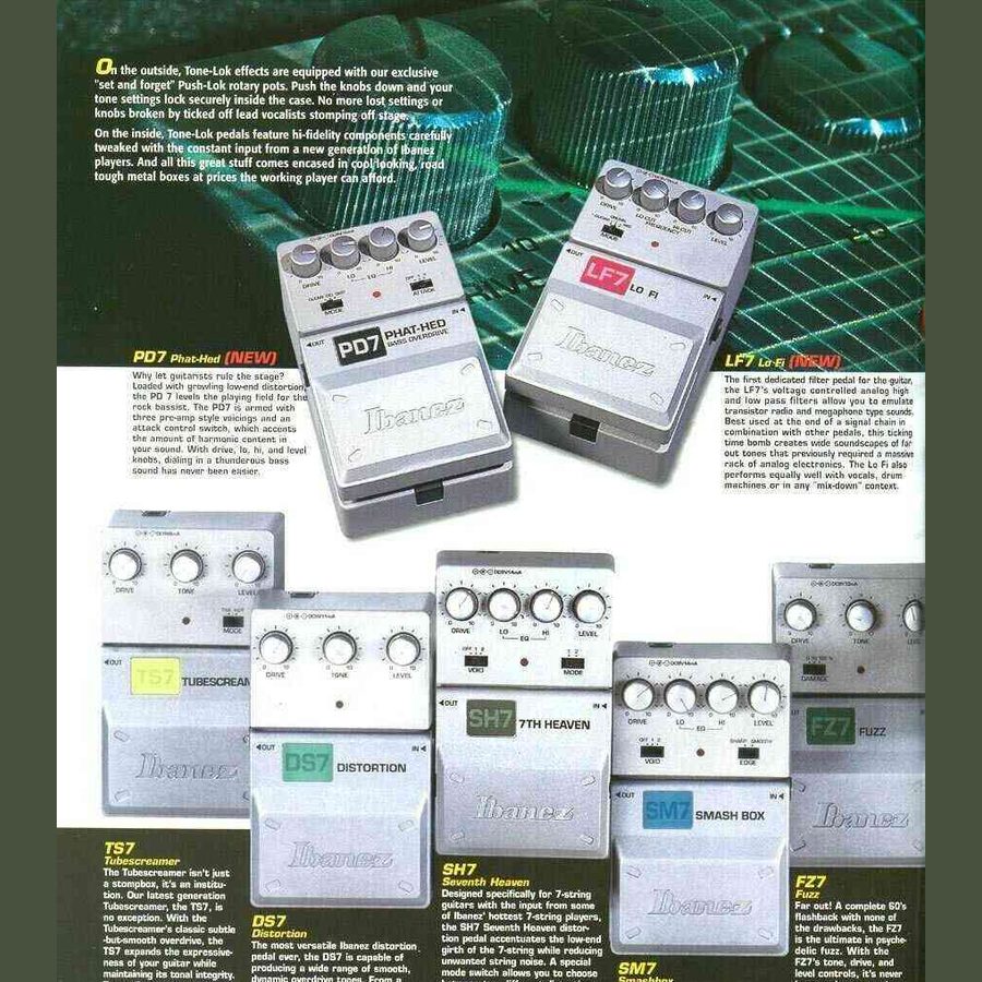 Ibanez - PM7 - Phase Modulator (Analog Phaser Shifter) 1990's.